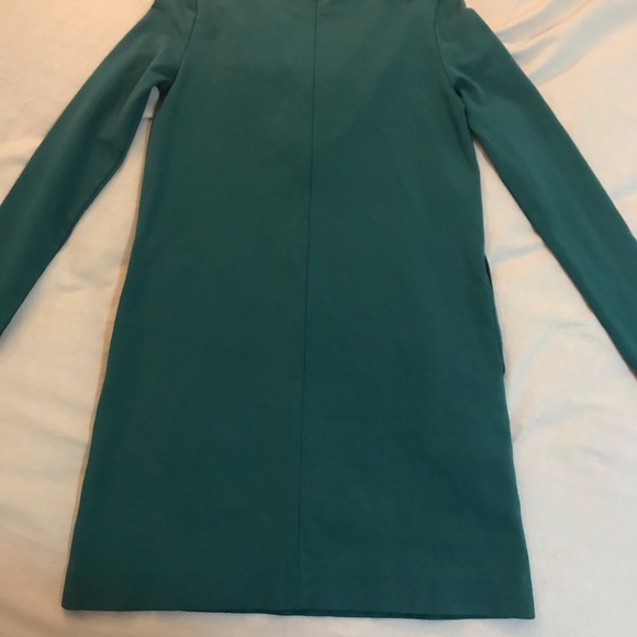 Sunday Best (Aritzia) Green ruffle-front long-sleeve dress size S - Picture 4 of 14